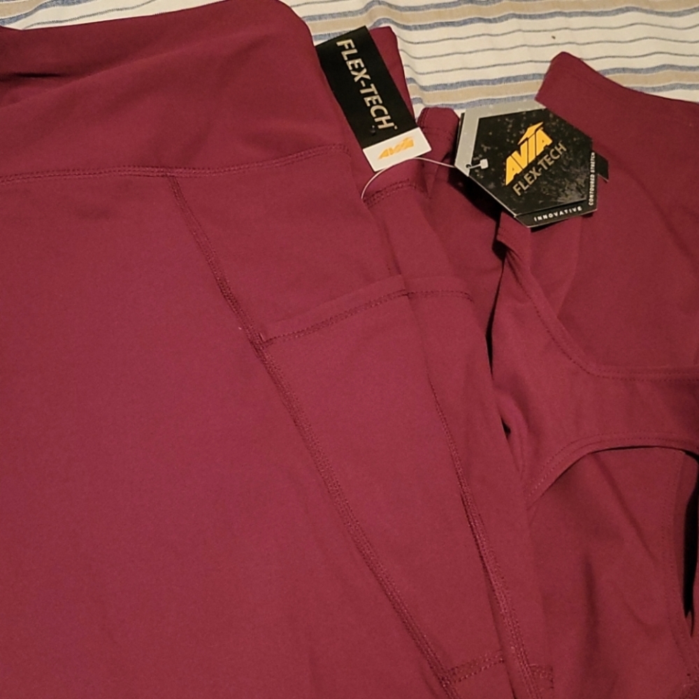 Avia flex tech crop xxlarge red